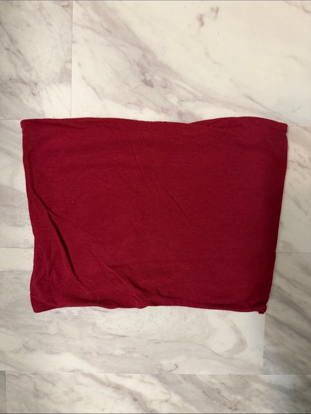 Windsor Deep Red Strapless Tube Top